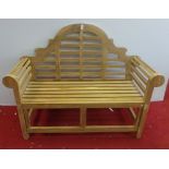 Wooden garden seat