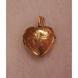 9ct double locket pendant