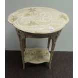 Cast iron 2 tier ornate table