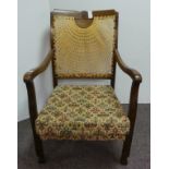 Bergere back armchair