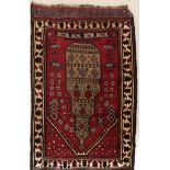 Hand-woven Afghan Baluch Tribal Rug (4ft10" x 3ft)