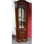 Reproduction Mahogany corner cabinet