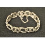 14K Art Deco style diamond bracelet