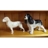 Goebel Labrador and porcelain dog ornaments