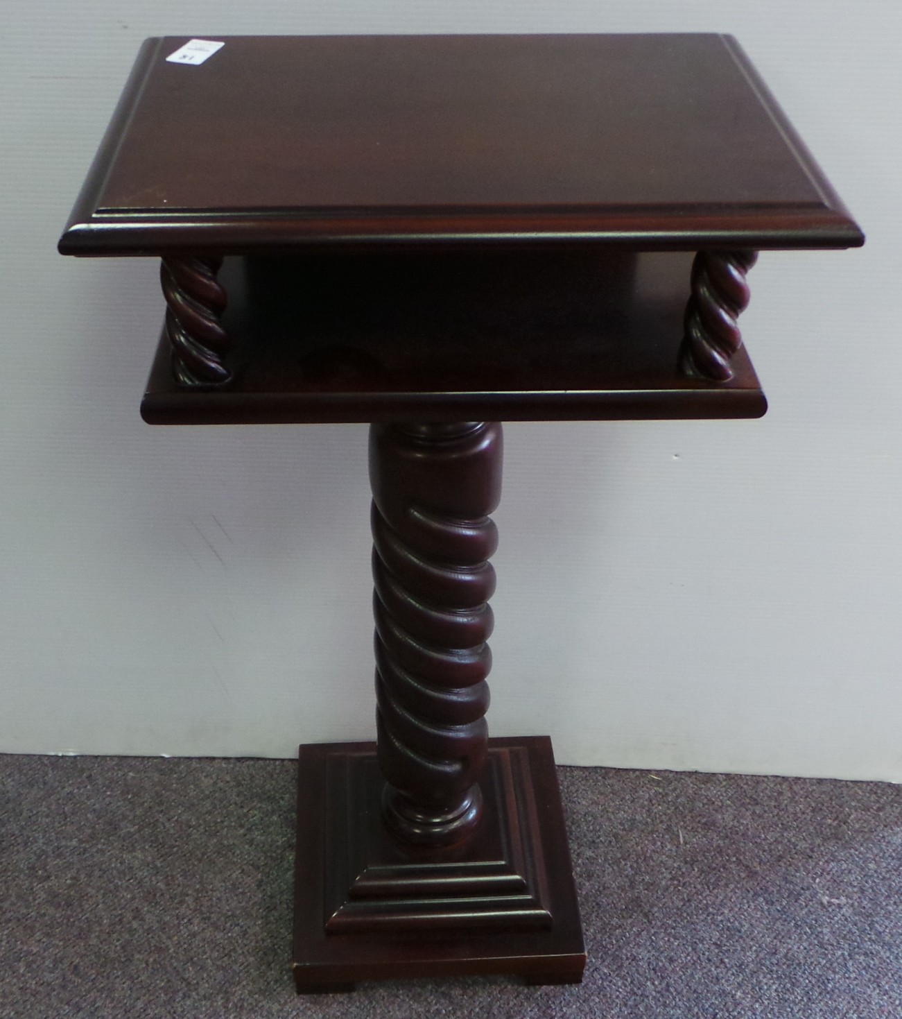 Mahogany pedestal