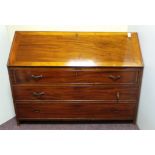 3 drawer mahogany bureau