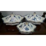 Lot of 3x Tureens and covers