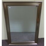 Brass framed mirror