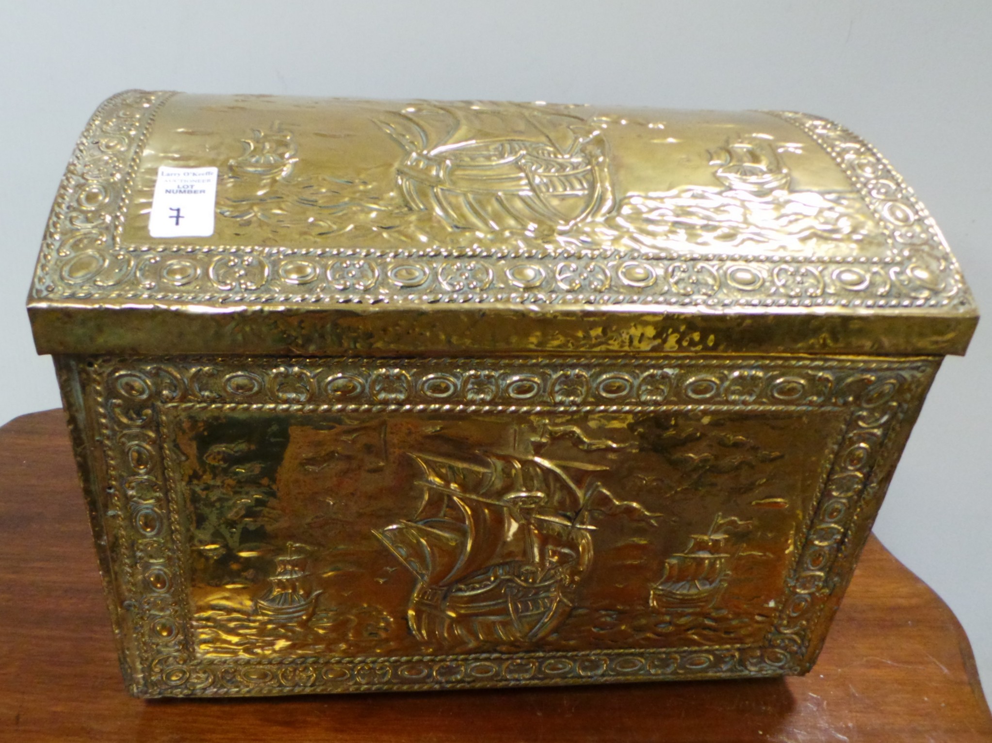 Brass log box