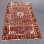 Handmade Persian Hamadan Village rug (approx. 2.25m x 1.20m)