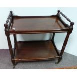 Mahogany tea trolley