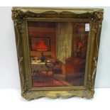Antique oil on canvas - signed