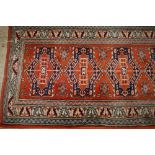Indo Persian runner with hooked medallio