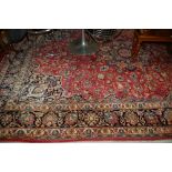 Modern blue ground Kashan style carpet, 2.8m x 2m
N.B. This carpet is subject to vat on the