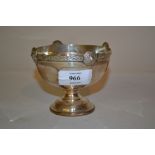 Small Chester silver pedestal dish with