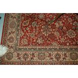 Machine woven Persian design carpet and