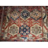 Luri rug with all-over hexagonal panel d