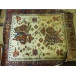 Unusual Kurdish rug with stylised medall