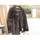 Ladies dark brown mink fur jacket by Konrad Furs
