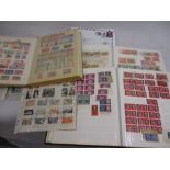 Collection of World stamps in albums together with a quantity of First Day covers and pre-decimal