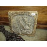 16th / 17th Century North Italian marble plaque depicting the lion of St. Mark, 12ins x 14ins