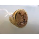 Gentleman's 9ct gold signet ring