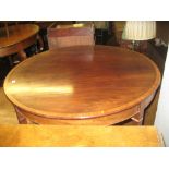 Good quality Edwardian mahogany and satinwood crossbanded circular occasional table on square