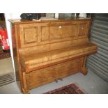 C. Bechstein, Berlin, a burr walnut cased upright piano