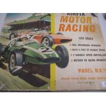 Airfix 1:32 scale motor racing game in original box with cars (a/f)