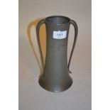 W. and Co. pewter two handled waisted vase, No. 6489