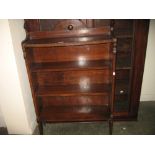 Early 20th Century oak four shelf open bookcase