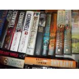 One box of modern First Editions consisting mainly of Patricia Cornwell and Bernard Cornwell