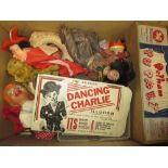 Quantity of puppets, dolls and boxed childrens games