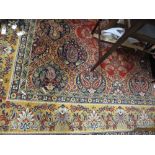 Large 20th Century machine made Persian style rug together with two smaller 20th Century rugs