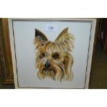 David Gee, signed watercolour, portrait of a dog, together with a drawing, portrait of two dogs,