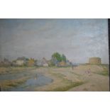 Sydney Maiden, signed oil on canvas, inscribed verso ' Romney Marsh ', 19.5ins x 23.5ins