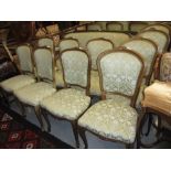 Set of six similar drawing room chairs