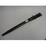 World War II bayonet with scabbard