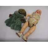 Armand Marseille bisque headed doll with a jointed composition body and some clothes