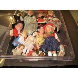 Quantity of mainly celluloid small dolls