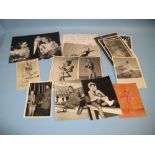 Small quantity of original press release and other photographs of ice skating,