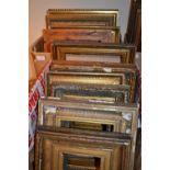 Two boxes containing a large quantity of ornate 19th / 20th Century gilt frames