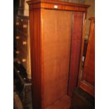 Reproduction mahogany tall open bookcase