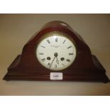 Early 20th Century mahogany dome shaped mantel clock,