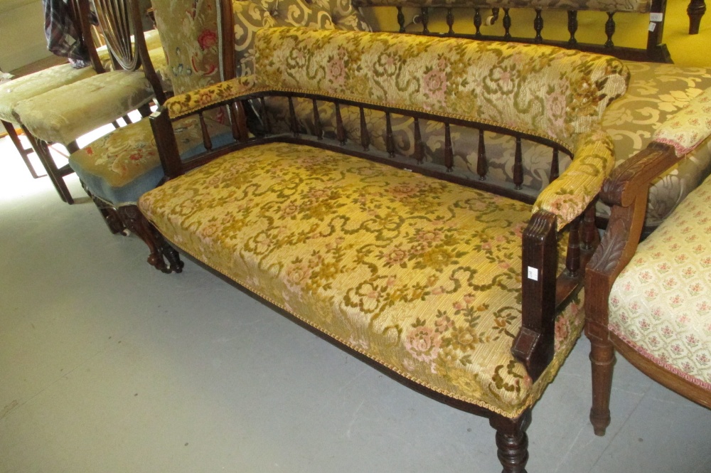 Edwardian two seater drawing room sofa