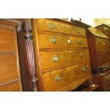 Early 19th Century mahogany straight front chest,