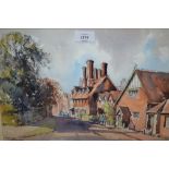 Pair of 20th Century watercolours, ' Albury Chimneys ' and ' St.