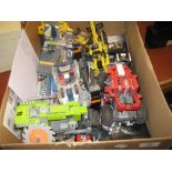 Group of seven Lego and Technic models with instruction booklets