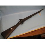 19th Century muzzle loading musket with percussion lock