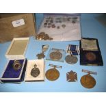 Africa service medal awarded to Lumsden 558625GS, together with an Exemplary Police service medal,